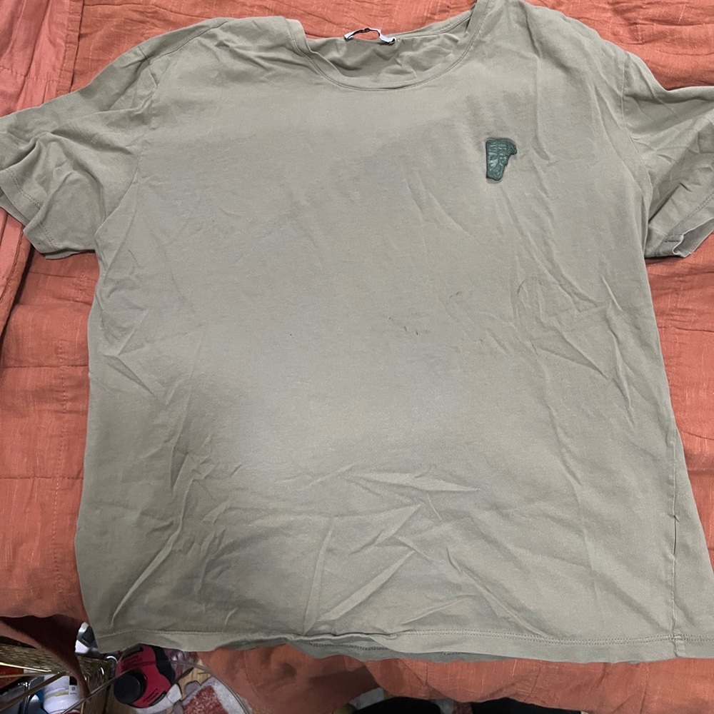 Versace Green Casual Crew Neck T Shirt